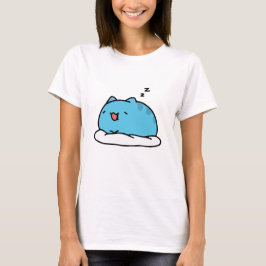 Camiseta Gato BugCat Capoo, gato cómico de Kawaii durmiendo