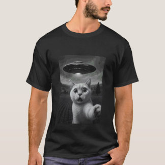 Camiseta Gato Burmilla Selfie Divertido Arte Meme de Abducc