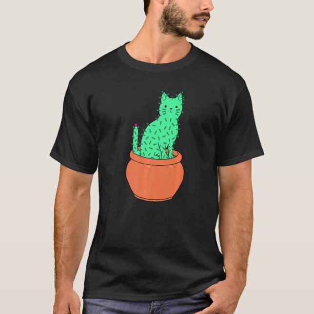 Camiseta Gato Cactus Gatito Cactus (Anverso)