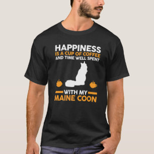 Camiseta Gato Café Maine Coon
