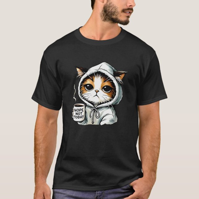 Camiseta Gato Café No Hoy (Anverso)