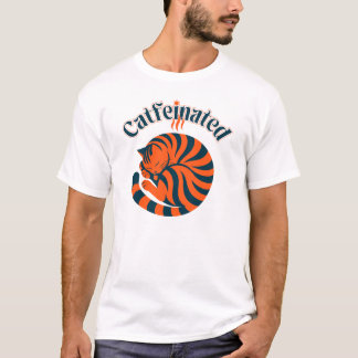 Camiseta Gato cafeinado divertido gato de café