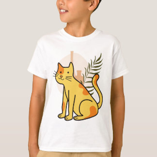 Camiseta Gato Calico Botánico Adorable
