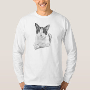 Camiseta Gato Calico Cómic Semitono