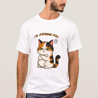 Camiseta Gato Calico Gruñón - Te estoy juzgando