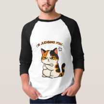 Gato Calico Gruñón - Te estoy juzgando 