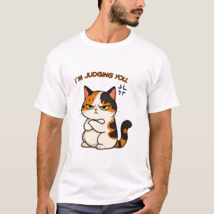 Camiseta Gato Calico Gruñón - Te estoy juzgando