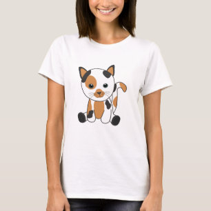 Camiseta Gato Calico Tri-color Gatitos Cute Gatos