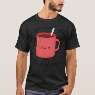 Camiseta Gato caliente de yoga y café