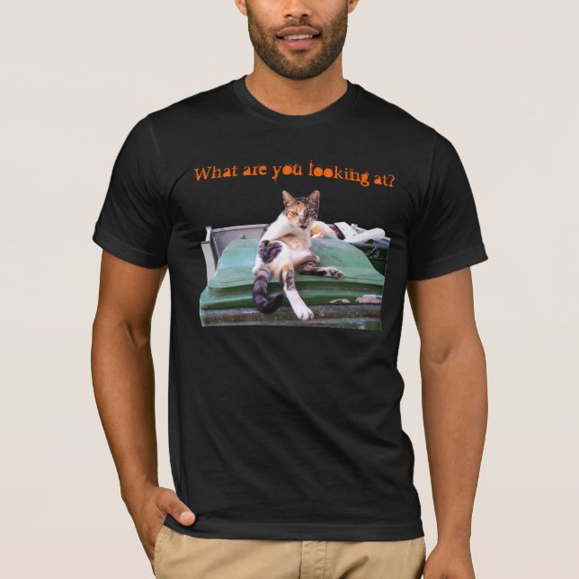 Camiseta Gato callejero independiente (Anverso)