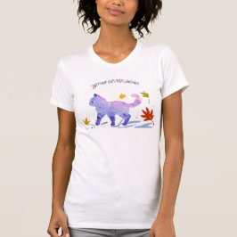 Camiseta Gato caminando