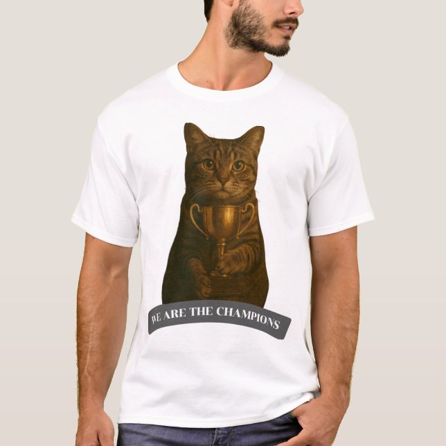 Camiseta Gato campeón de oro (Anverso)
