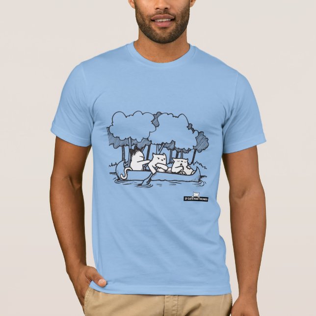 Camiseta Gato canoso si los gatos tenían pajitas (Anverso)