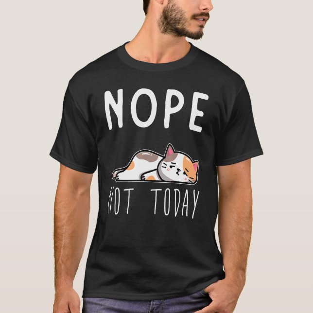 Camiseta Gato Cansado Lazy Cat 1 (Anverso)