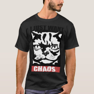 Camiseta Gato caos para papá o gato de mamá