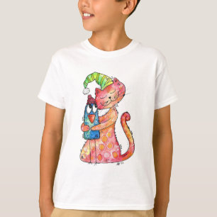 Camiseta Gato Caprichoso Adorable Ama Pájaro 