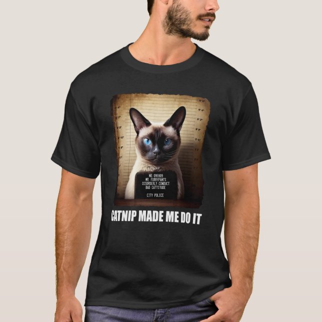 Camiseta Gato Captura De Mugabe Me Hizo Hacerlo Gato (Anverso)