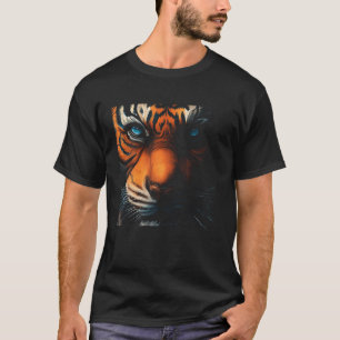 Camiseta Gato Cara de Tigre Vida Silvestre Animal Safari Se