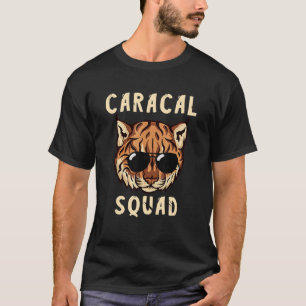 Camiseta Gato Caracal Equipo Linx Animal Salvaje Gafas de s