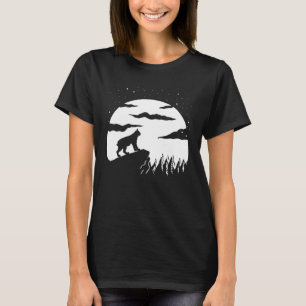 Camiseta Gato Caracal Luna Salvaje Galaxia Noche Caracal Ga