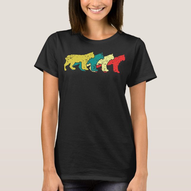 Camiseta Gato Caracal Sombreado Gato Salvaje Caracal Lover  (Anverso)