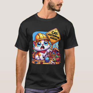 Camiseta ¡Gato-catástrofe por delante!