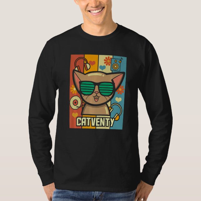 Camiseta Gato catventy retro 70 (Anverso)