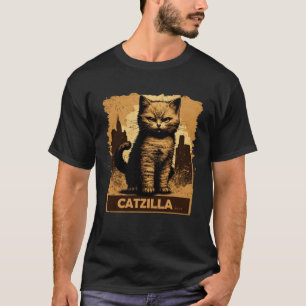 Camiseta Gato Catzilla