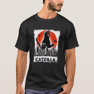 Camiseta Gato Catzilla Fundido Japonés