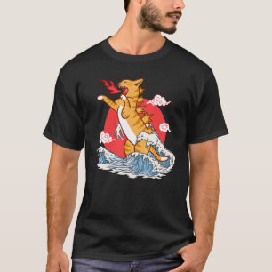 Camiseta Gato Catzilla Japonés