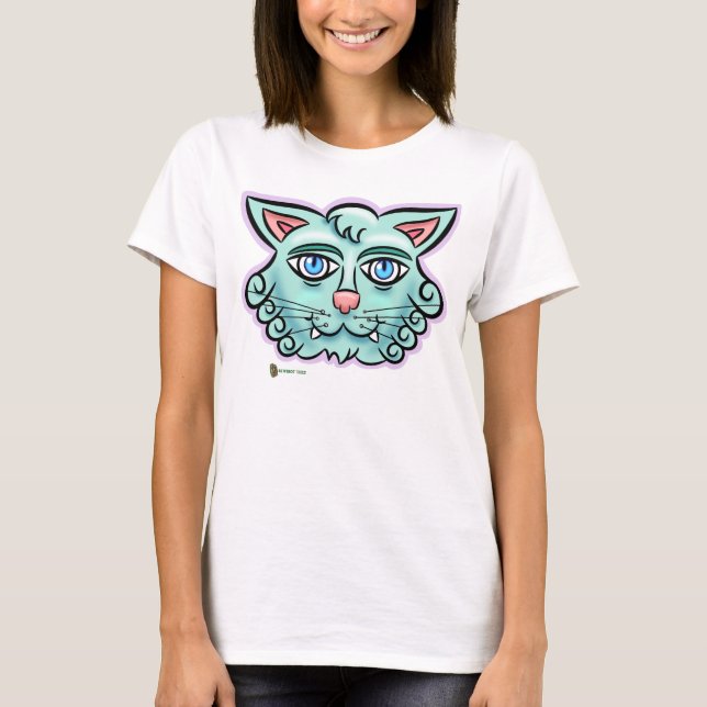 Camiseta Gato Celest (Anverso)