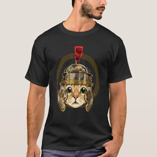 Camiseta Gato Centurion Kitty, un animal romano de la Roma  (Anverso)