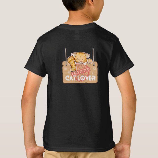 Camiseta Gato certificado (Reverso)
