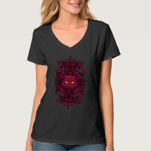 Camiseta Gato Cheshire Alicia Gótica En Gato De Maravilla
