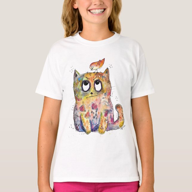 Camiseta Gato chiflado (Anverso)