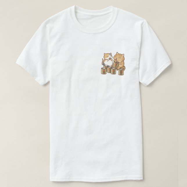 Camiseta Gato chino de Año Nuevo que hace tradicional Kuih  (Diseño del anverso)
