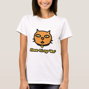 Camiseta Gato chino dice 'Mao'