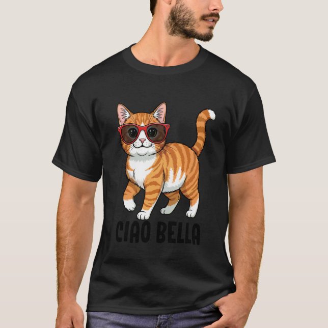 Camiseta gato Ciao Bella (Anverso)