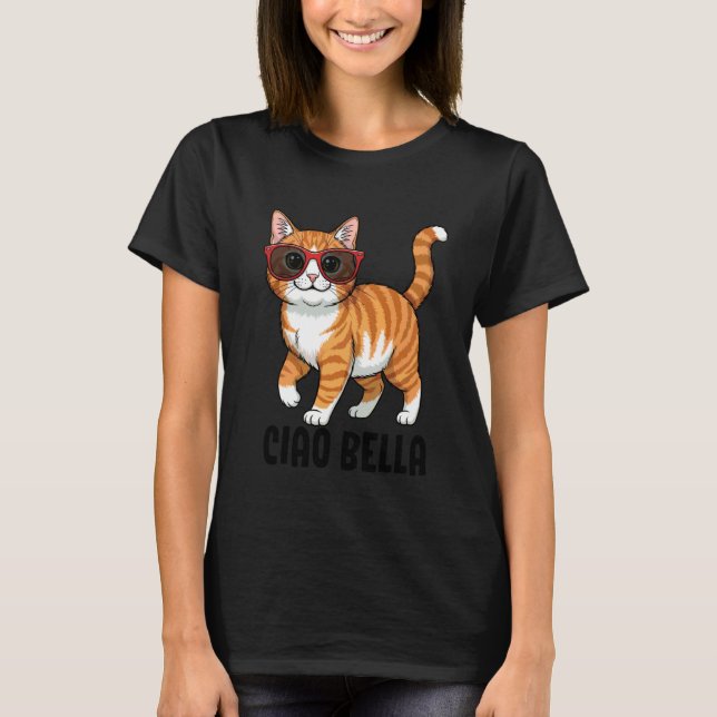 Camiseta Gato Ciao Bella (Anverso)