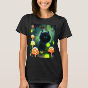 Camiseta Gato Ciber Punk Extraño Hombres Mujeres Niños Niña