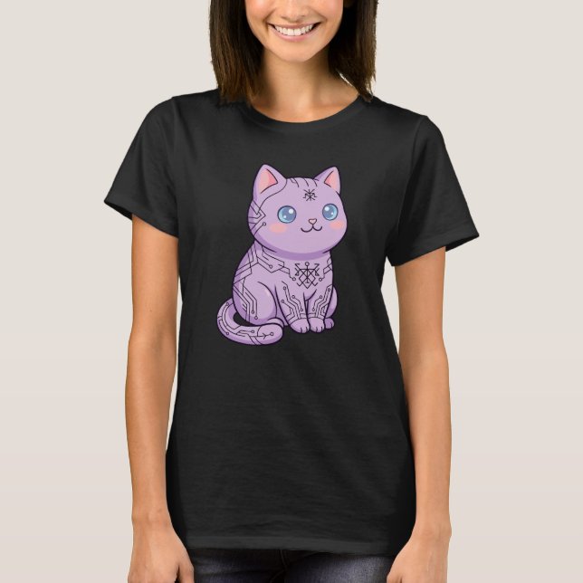 Camiseta Gato ciber sigilista (Anverso)