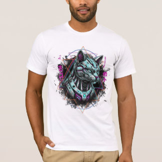 Camiseta Gato cibernético de vapor Neo-Tokyo | Sueños andro