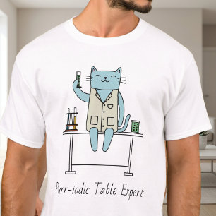 Camiseta Gato científico, Gatos de la química, amantes de l