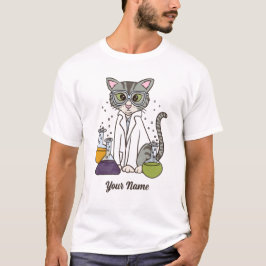 Camiseta Gato científico - Gris Tabby Lab Gato Gato Amante