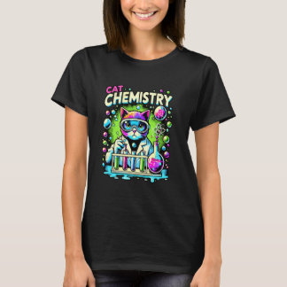 Camiseta Gato Científico Química Ciencia Estudiante Felino 