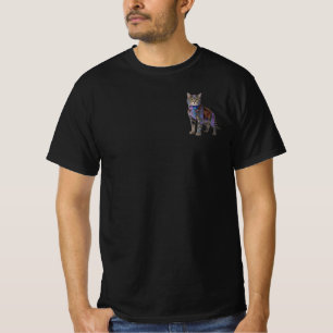 Camiseta Gato Circuito Cyberpunk – Bestia Tech Neon