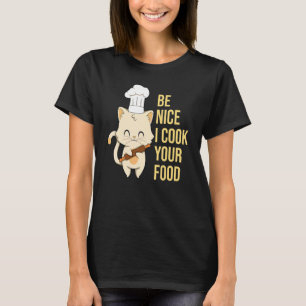 Camiseta Gato Cocina Receta Culinaria Restaurante Chef