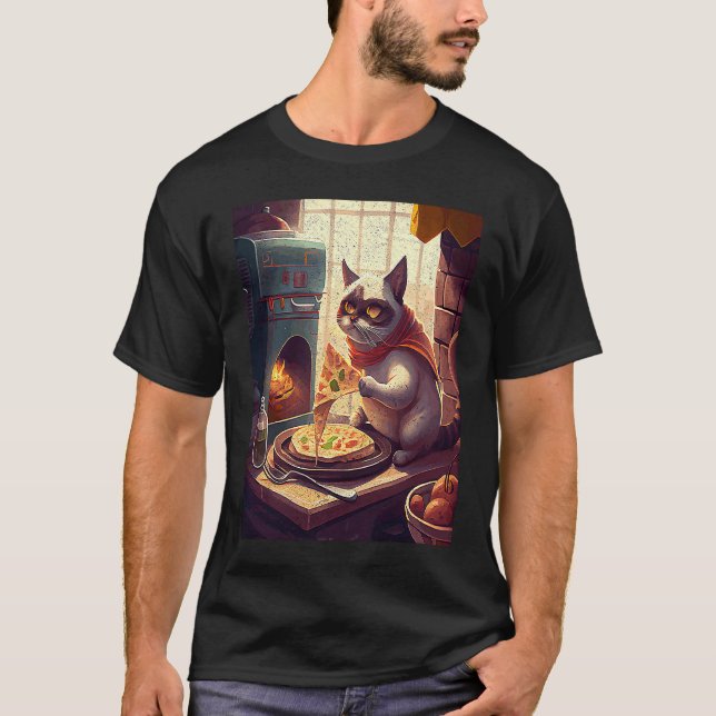 Camiseta Gato cocinando taco (Anverso)