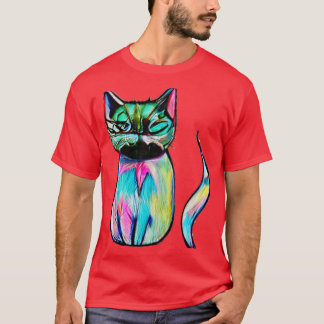 Camiseta gato color