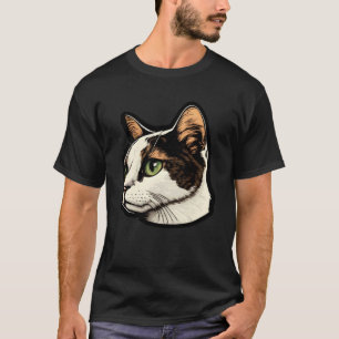 Camiseta Gato coloreado original único adorable lindo  6